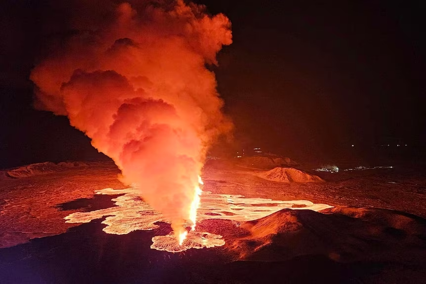 Rumbling Fury: Iceland’s Volcano Erupts Thrice, Unleashing Lava and Chaos